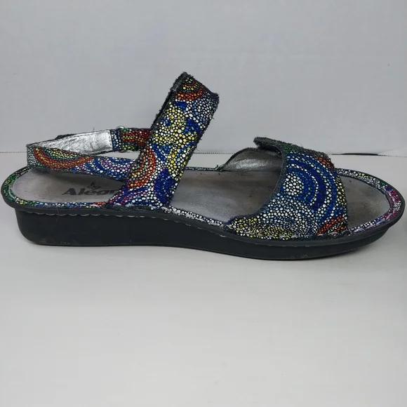 Alegria VERONA Bullseye Women EU 39 US 8.5 Multicolor Strappy Adjustable VER-387 - Picture 10 of 12